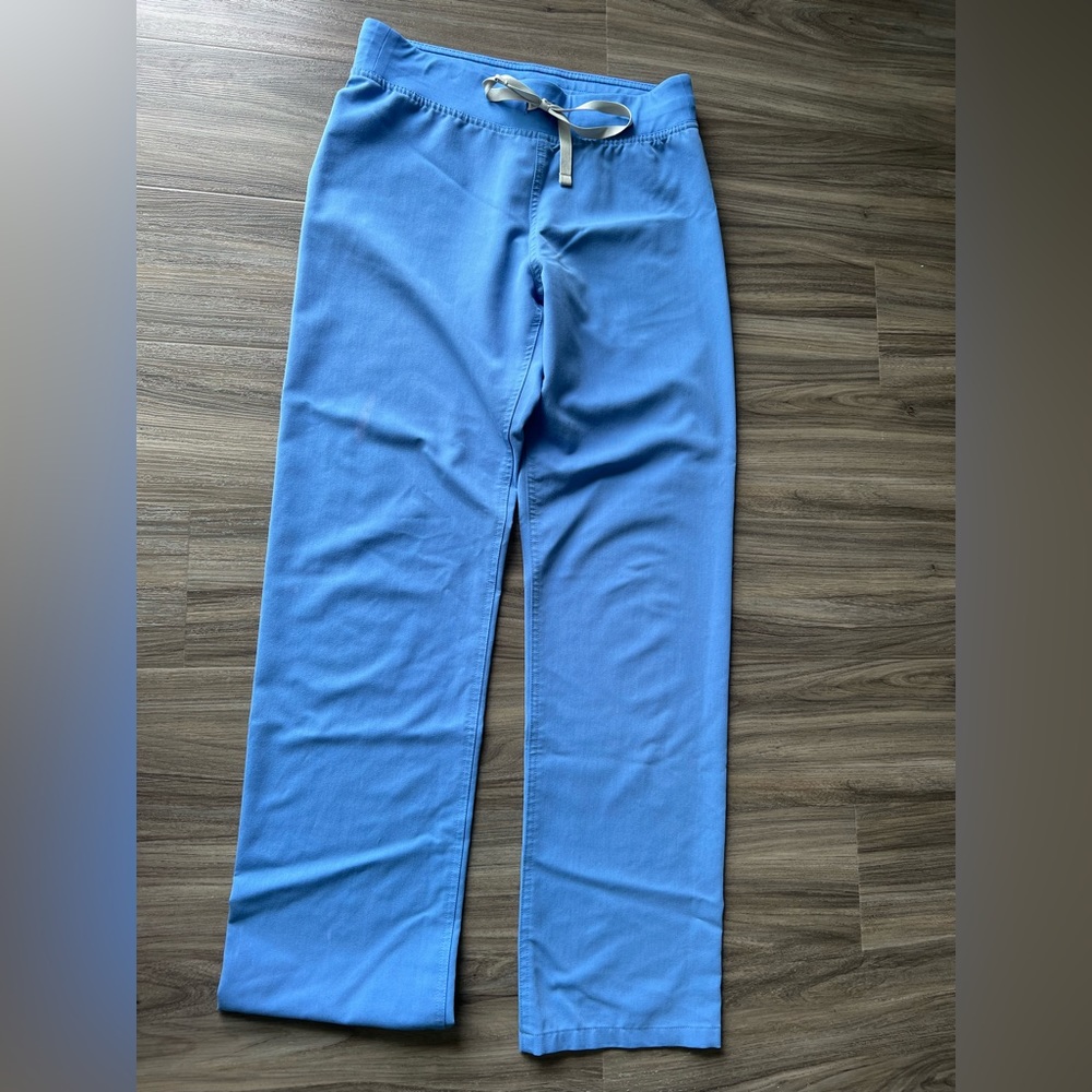 FIGS SCRUB BOTTOM- CEIL BLUE
